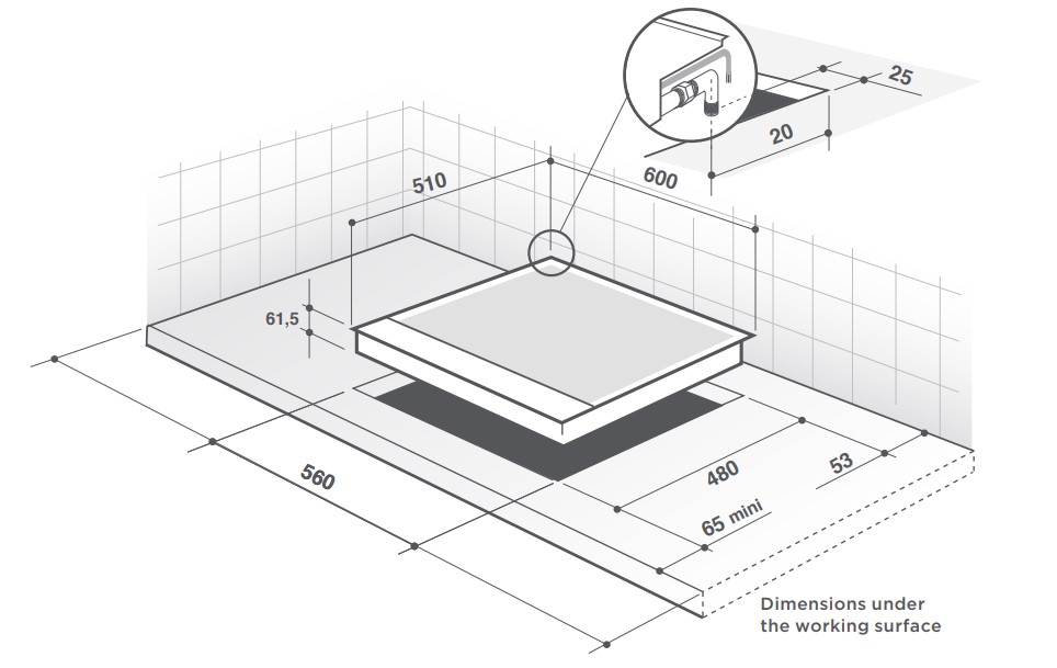 Газовая варочная панель 60см De Dietrich DPE7620XF