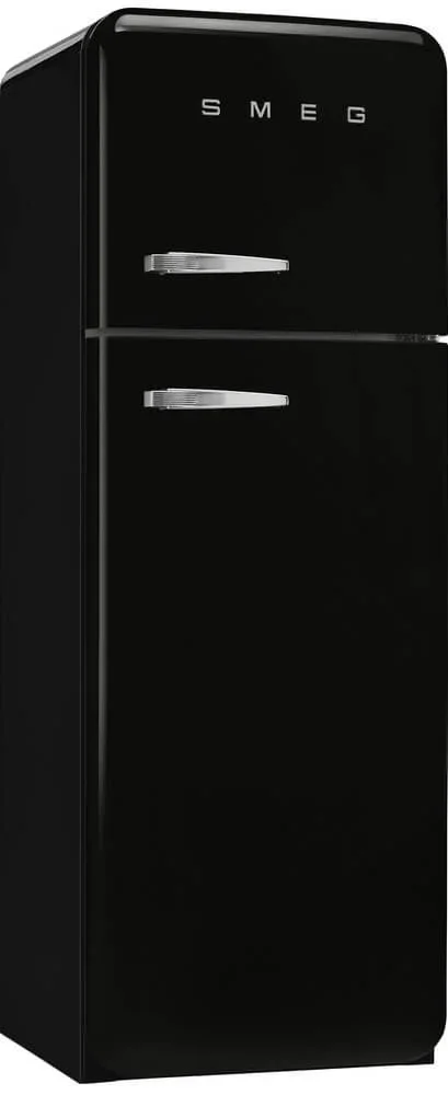 SMEG FAB30RBL6 Отдельностоящий двухдверный холодильник,стиль 50-х годов, 60 см, черный, петли справа