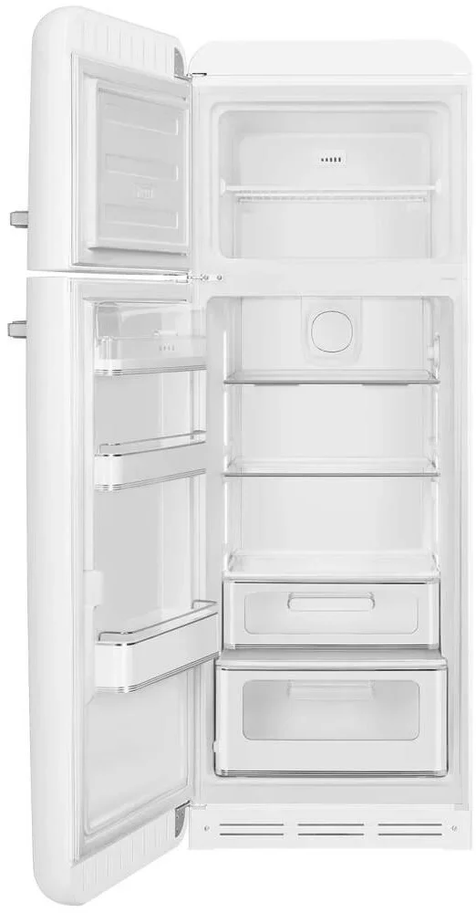 SMEG FAB30LWH6 Отдельностоящий двухдверный холодильник, стиль 50-х годов, 60 см, белый, петли слева