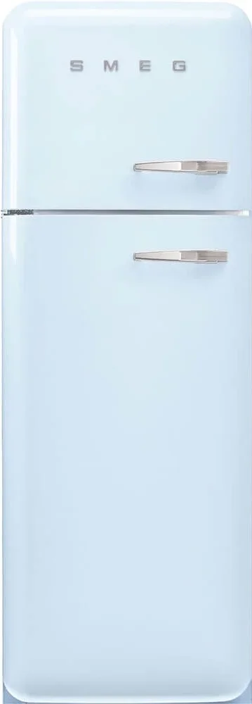 SMEG FAB30LPB6 Отдельностоящий двухдверный холодильник, стиль 50-х годов, 60 см, пастельный голубой,
