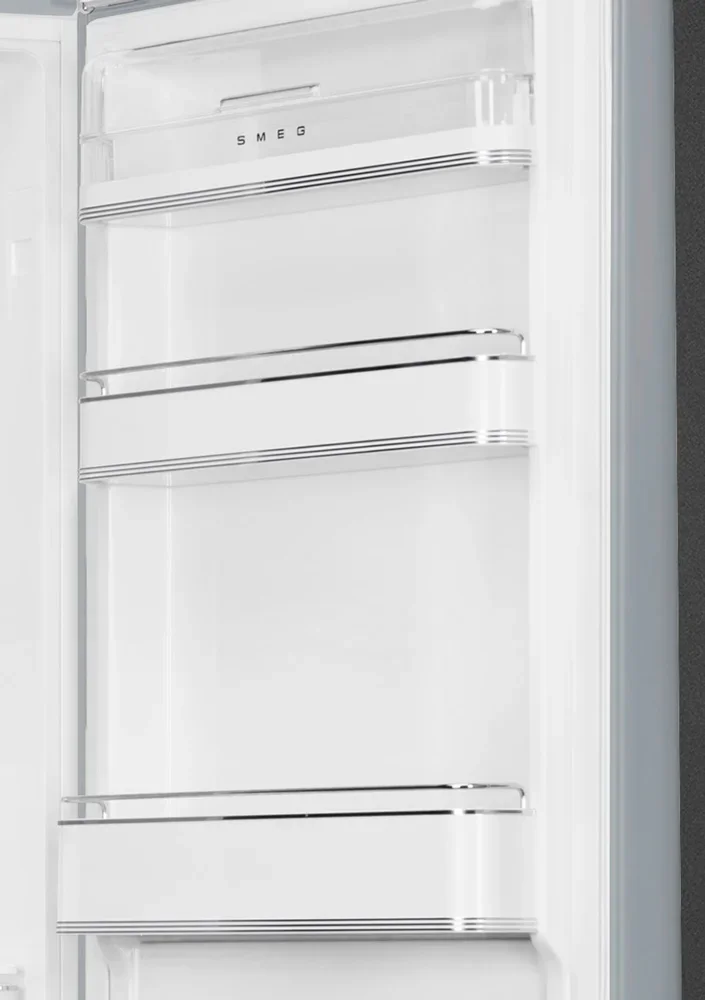 SMEG FAB32RSV6 Отдельностоящий двухдверный холодильник, стиль 50-х годов, 60 см, серебристый, No-fro